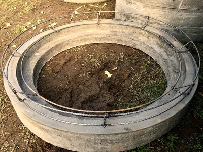 圆形井座钢筋骨架